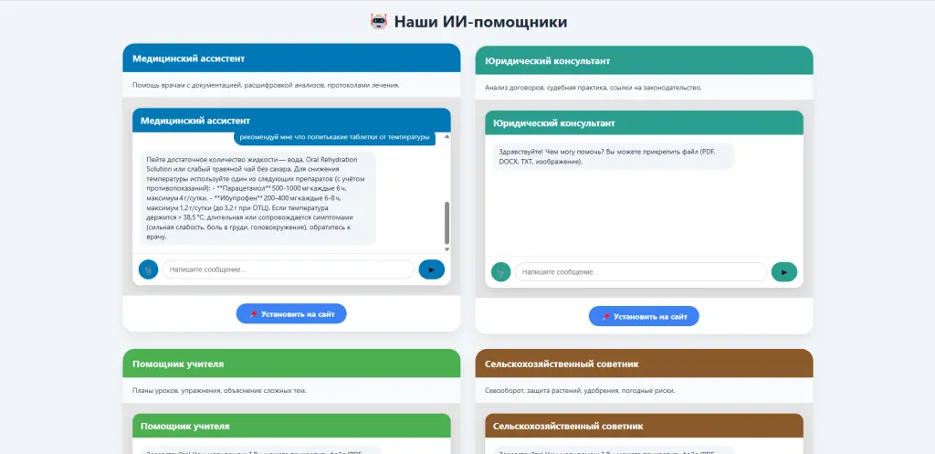 Каталог ИИ-помощников для бизнеса и жизни